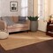 Edge Collections - Natural - Handwoven Jute Area Rug for Rustic Home Décor